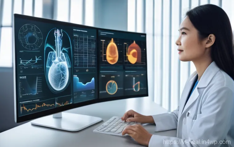 AI와 빅데이터를 통한 건강 예측 - Image Prompt 1: AI-Powered Diagnostics and Personalized Treatment**