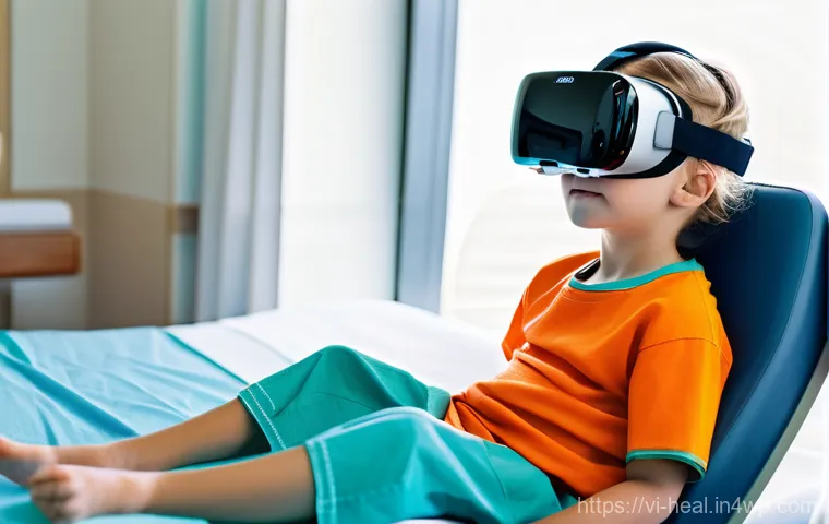 가상 현실을 활용한 치료 사례 - Prompt 1: VR for Pediatric Pain Management in a Hospital Setting** 가상 현실을 활용한 치료 사례 - Prompt 1: VR for Pediatric Pain Management in a Hospital Setting**