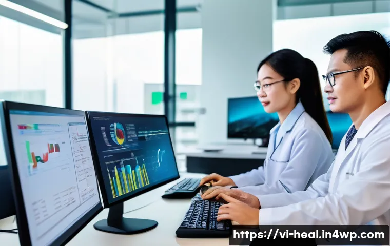 디지털 치료제의 규제와 승인 과정 - A modern digital therapeutics development team in a high-tech office environment in Vietnam, featuri...